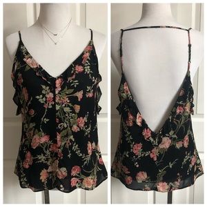 Reformation Backless Floral Cami